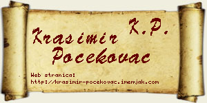 Krasimir Počekovac vizit kartica